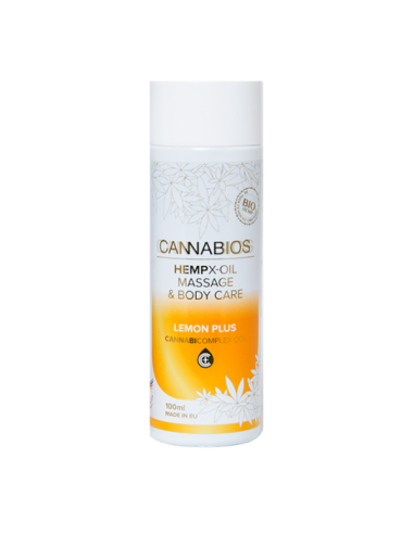 CANNABIOS - Huile de massage au citron - 100ml / 500ml