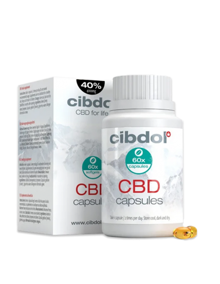 CIBDOL - CBD Capsules 40% 60 Gélules (4000mg)