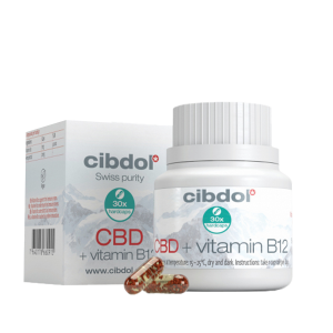 CIBDOL - Gélules souples au CBD - Vitamine B12